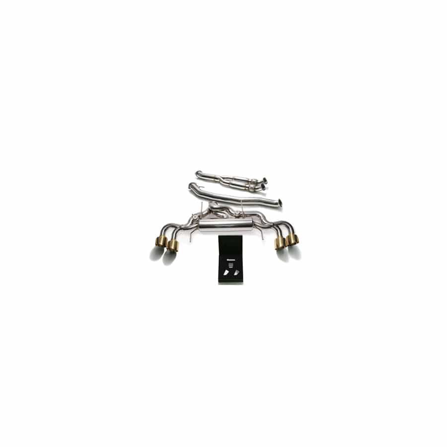 Armytrix NI35S-BF NI35SS-BQS12G Valvetronic 102mm Race Exhaust System Nissan GT-R R35 2007-2021 with Quad Gold 5"