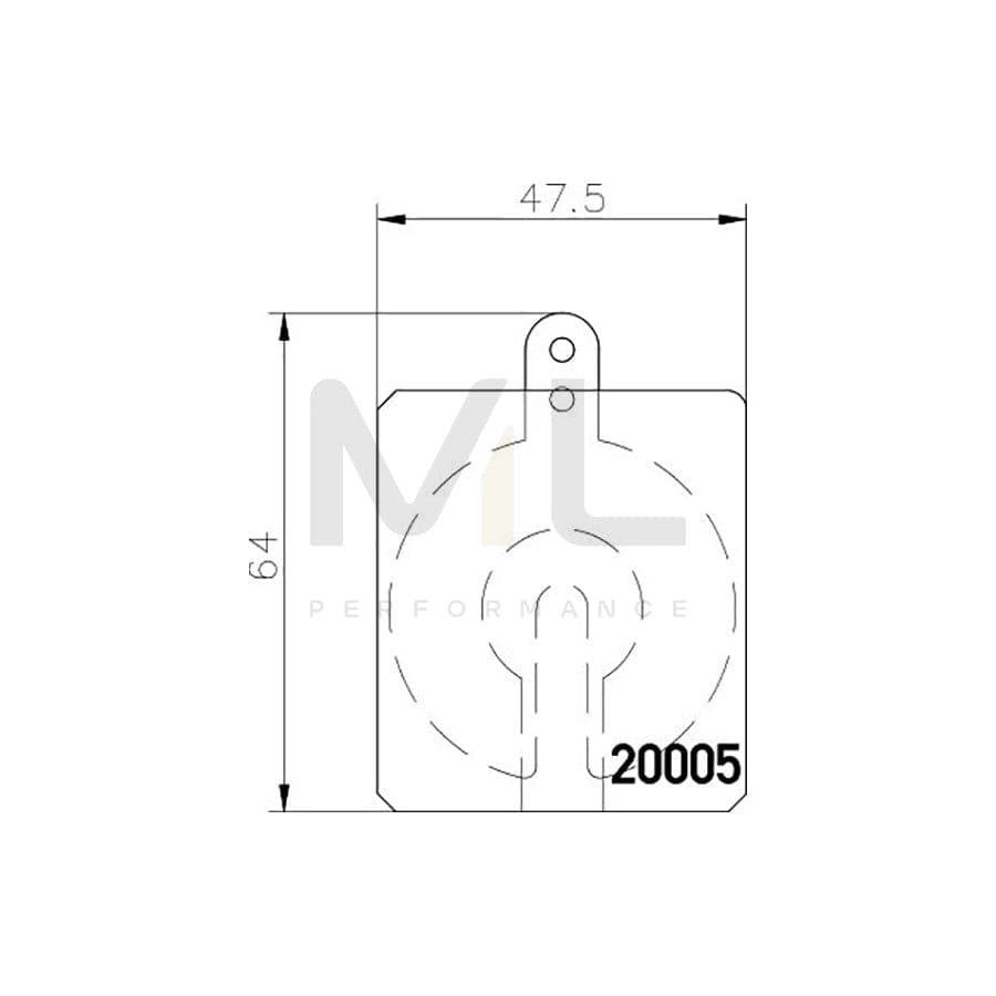 TEXTAR 2000501 Brake pad set suitable for MERCEDES-BENZ SL Convertible (R198) not prepared for wear indicator | ML Performance Car Parts