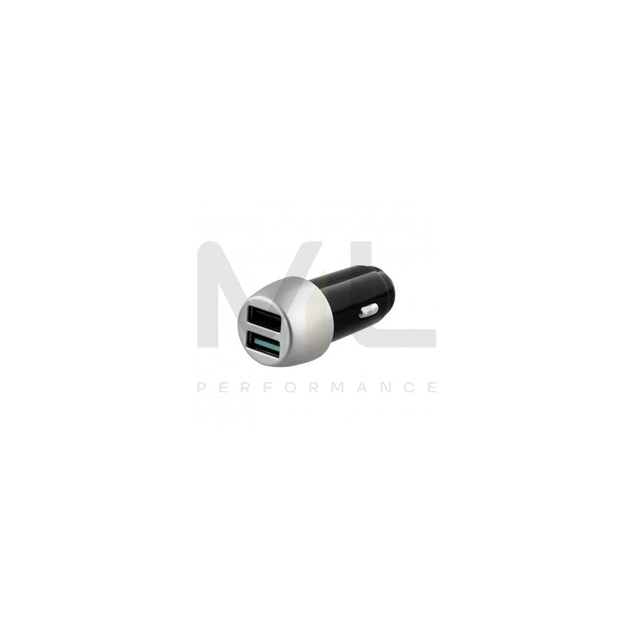TnB CACSILVER 8108 In-car charger 12, 24V, Number of inlets/outlets: 1 USB-A, 1 USB-A (QC3.0), Black, Silver