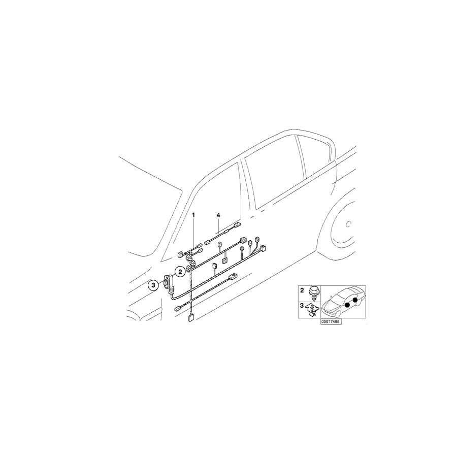 Genuine BMW 61128380117 E36 Adapter Wire F Airbag Module (Inc. 318tds, M3 & 325td) | ML Performance US Car Parts