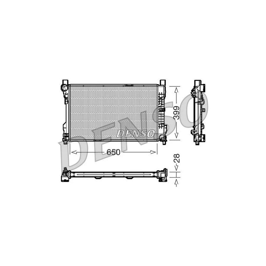 DENSO DRM17080 Engine Radiator