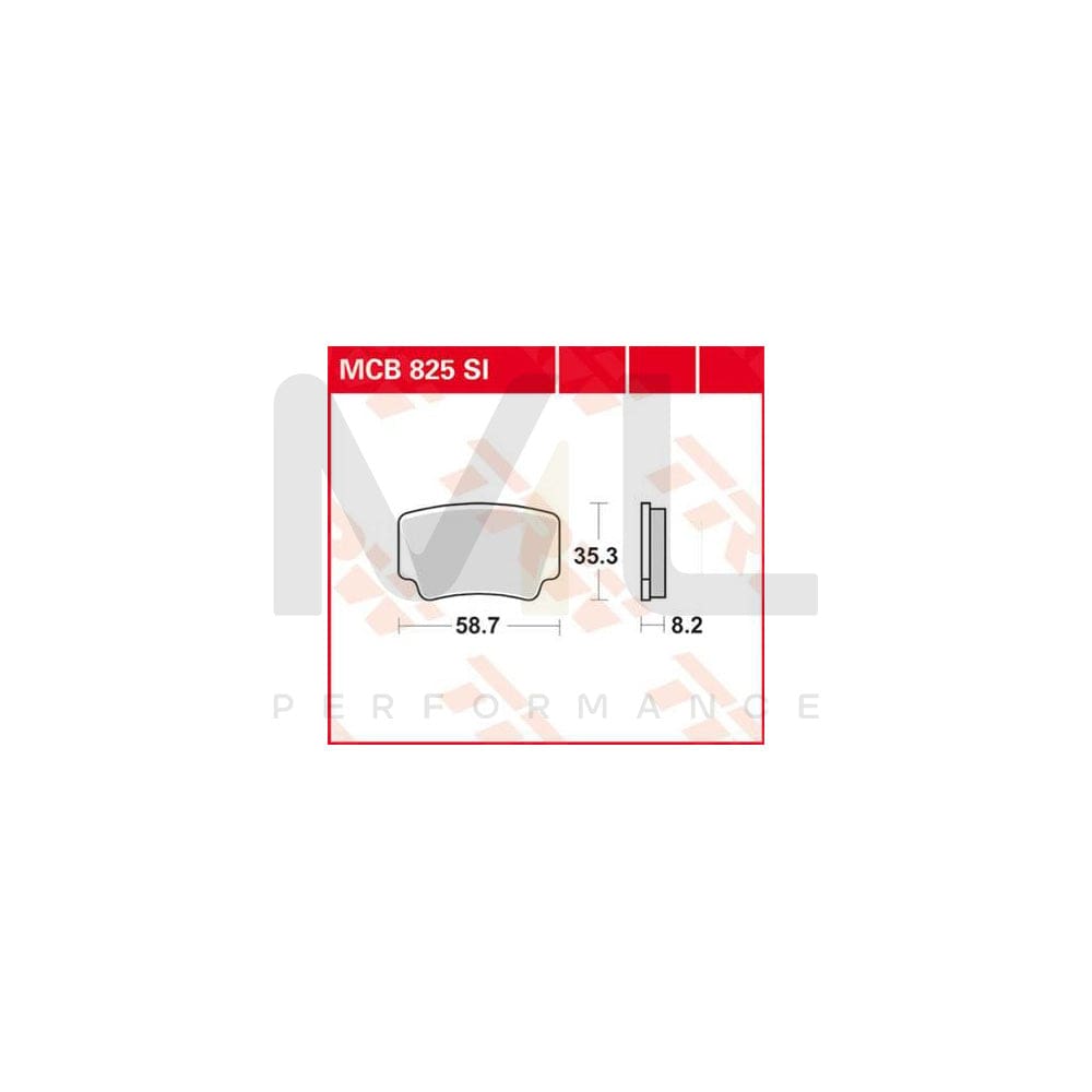 TRW Sinter Offroad Mcb825Si Brake Pad Set | ML Performance Car Parts