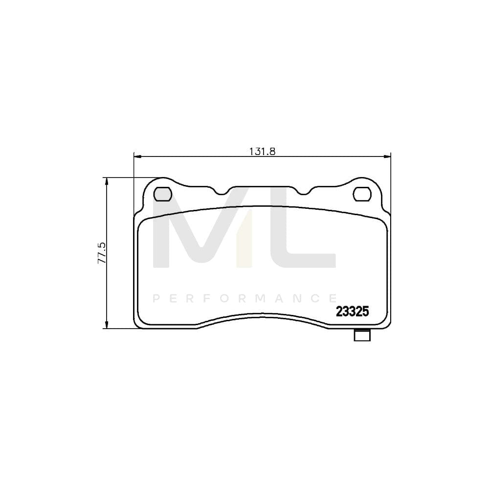 Hella 8DB 355 014-451 Brake Pad Set With Acoustic Wear Warning