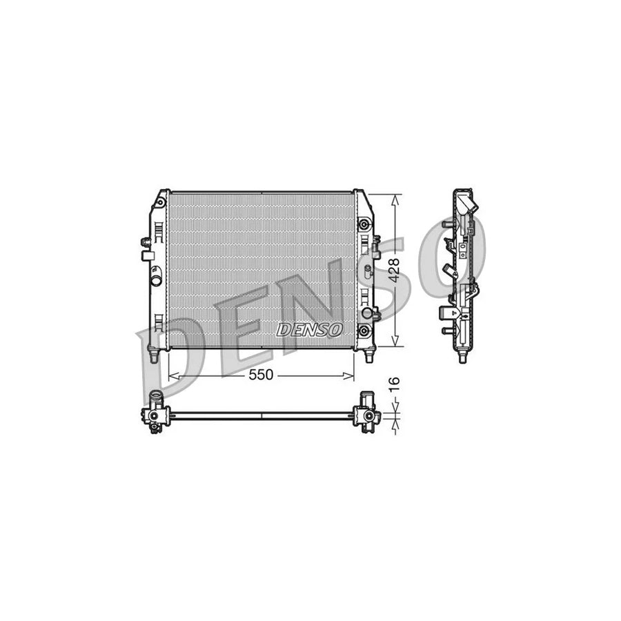 DENSO DRM44009 Engine Radiator for Mazda MX-5 III (Nc)