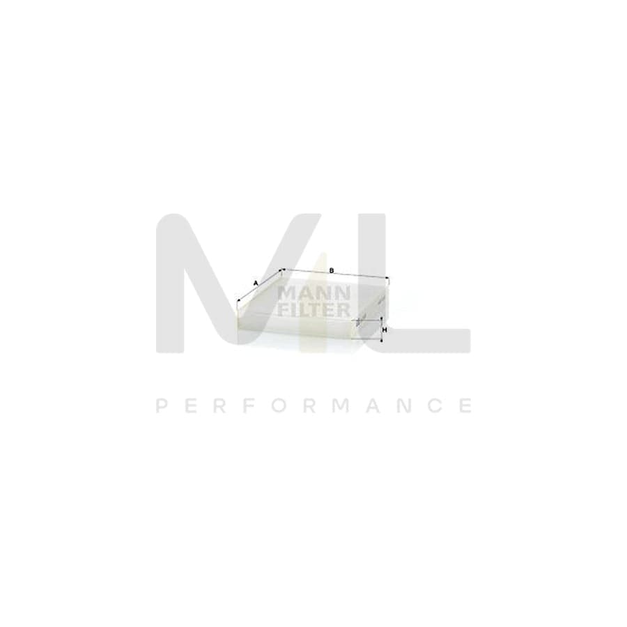 MANN-FILTER CU 19 001 Pollen filter for KIA Soul I (AM) Particulate Filter