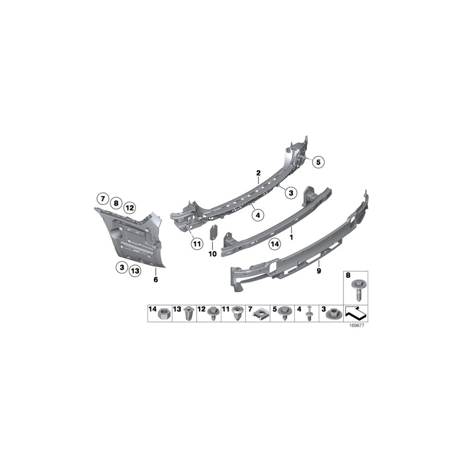Genuine BMW 51127183885 F03 F01 F02 Mount, Rear Left (Inc. 730d, 750LiX & 750dX) | ML Performance US