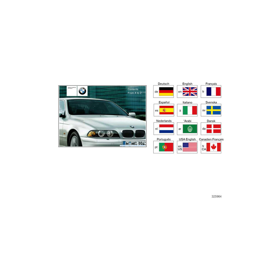 Genuine BMW 01409791300 E39 Owner'S Handbook E39, E39/2 DE, MJ 1999 (Inc. 523i, 528i & 520i) | ML Performance US Car Parts