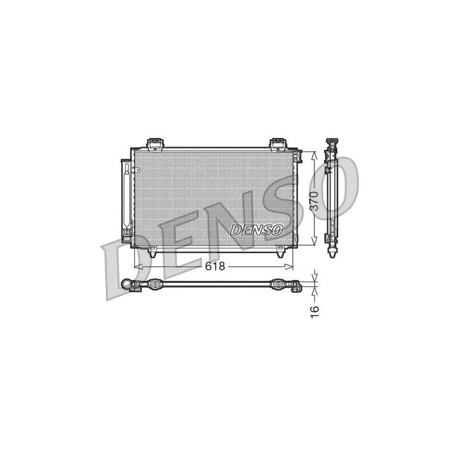 DENSO DCN50016 Air Conditioning Condenser