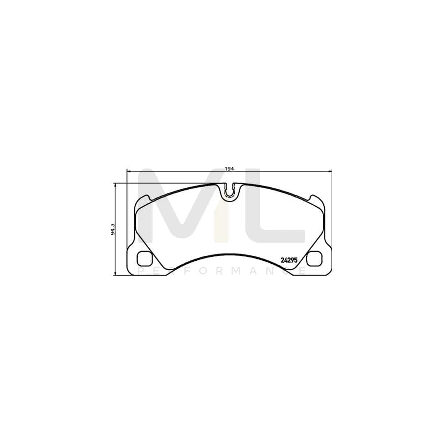 TEXTAR 2429501 Brake pad set prepared for wear indicator | ML Performance Car Parts