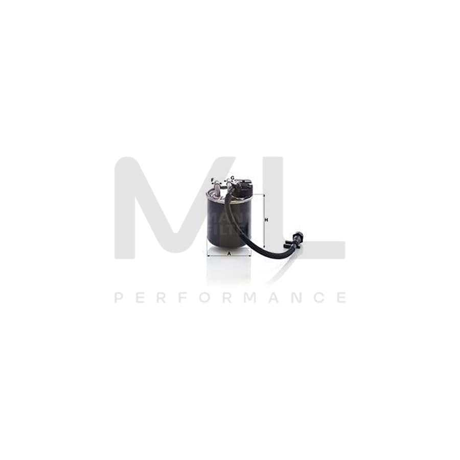 MANN-FILTER WK 820/19 Fuel filter In-Line Filter