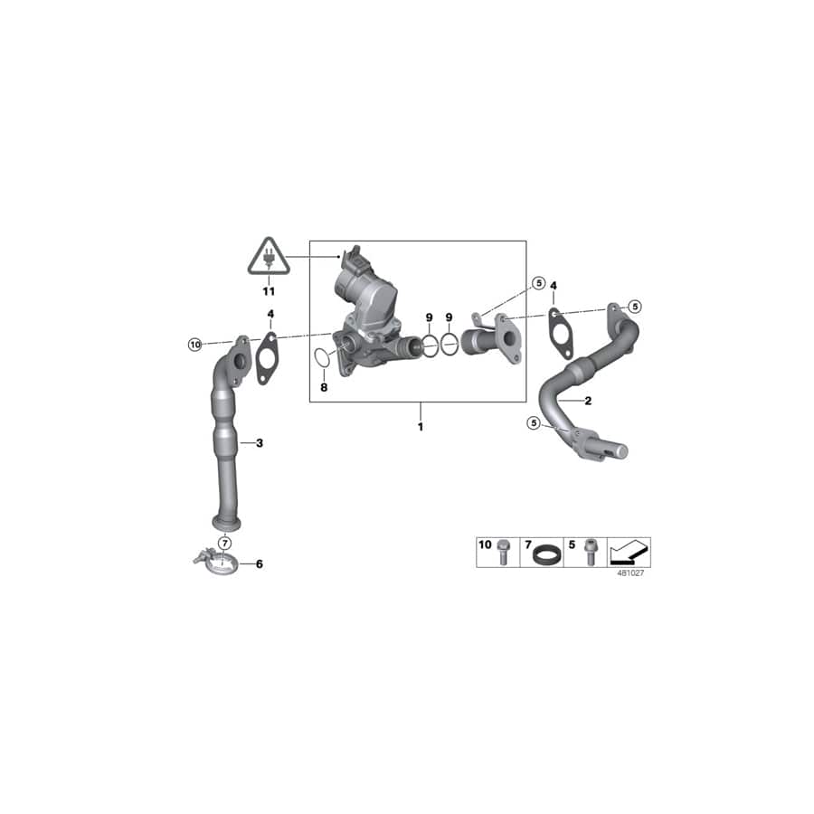 Genuine BMW 11717563242 E92 E90 Egr Line (Inc. 316i, 120i & 318i) | ML Performance UK Car Parts