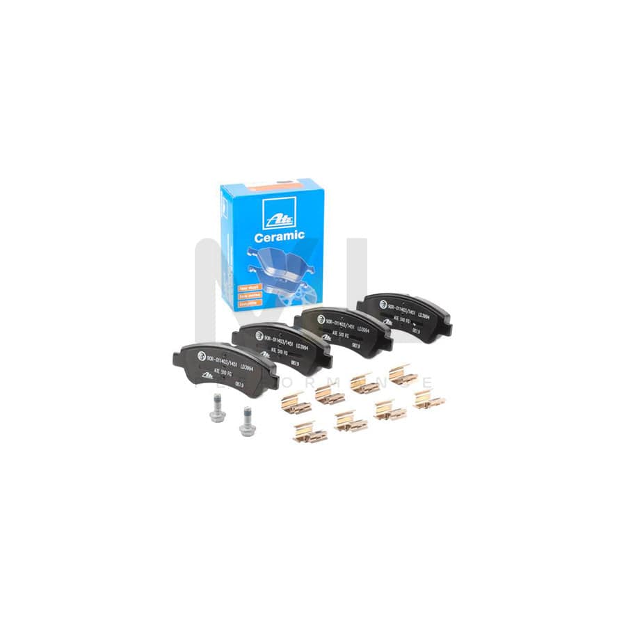 ATE Ceramic 13.0470-3994.2 Brake pad set excl. wear warning contact, not prepared for wear indicator, with brake caliper screws, with accessories