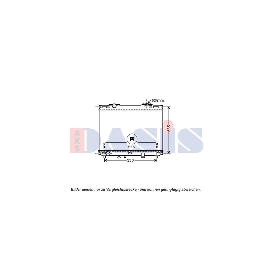 AKS Dasis 510135N Engine Radiator for KIA Sorento I (Jc)