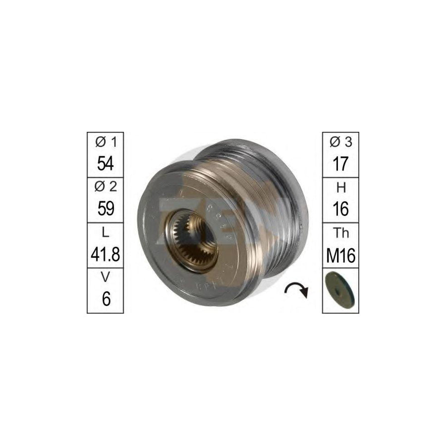 Era 219054 Alternator Freewheel Clutch