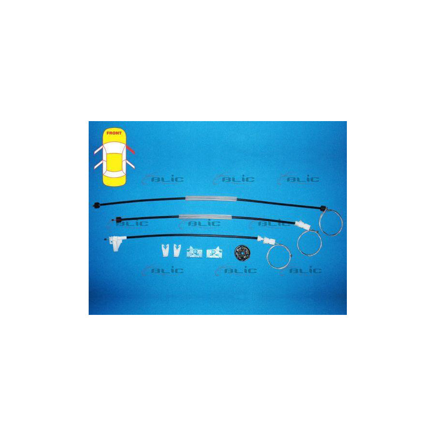 Blic 6205-09-043802P Repair Set, Window Regulator For Renault Vel Satis
