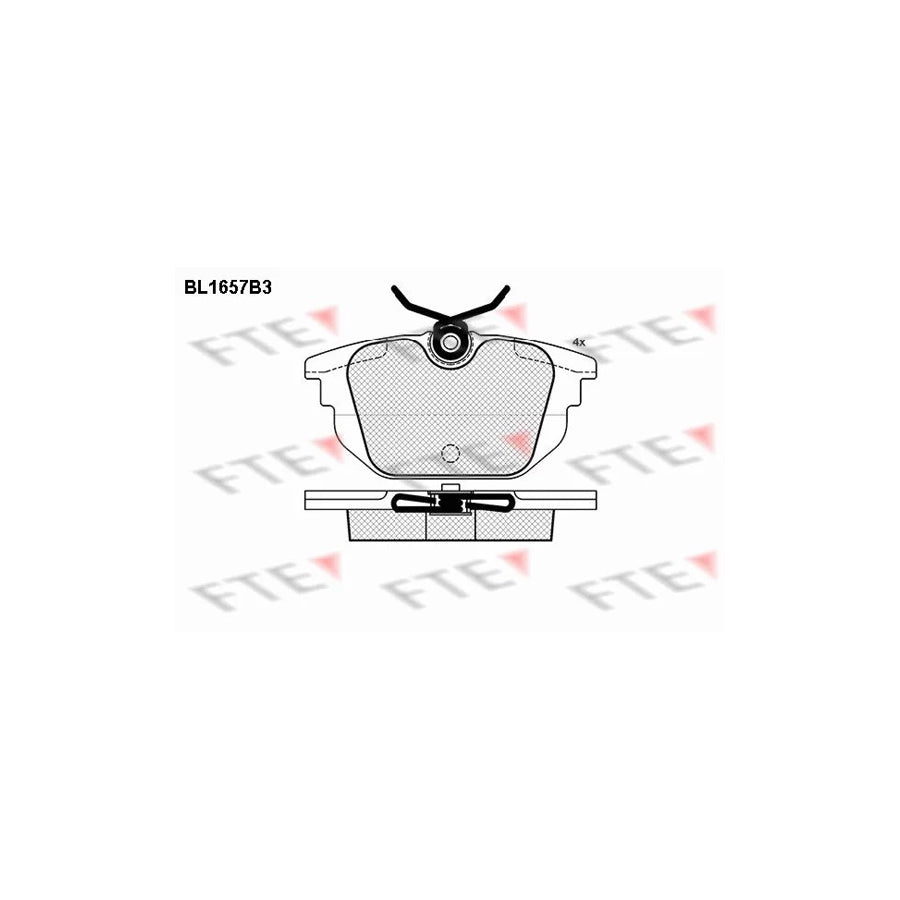 FTE Bl1657B3 Brake Pad Set