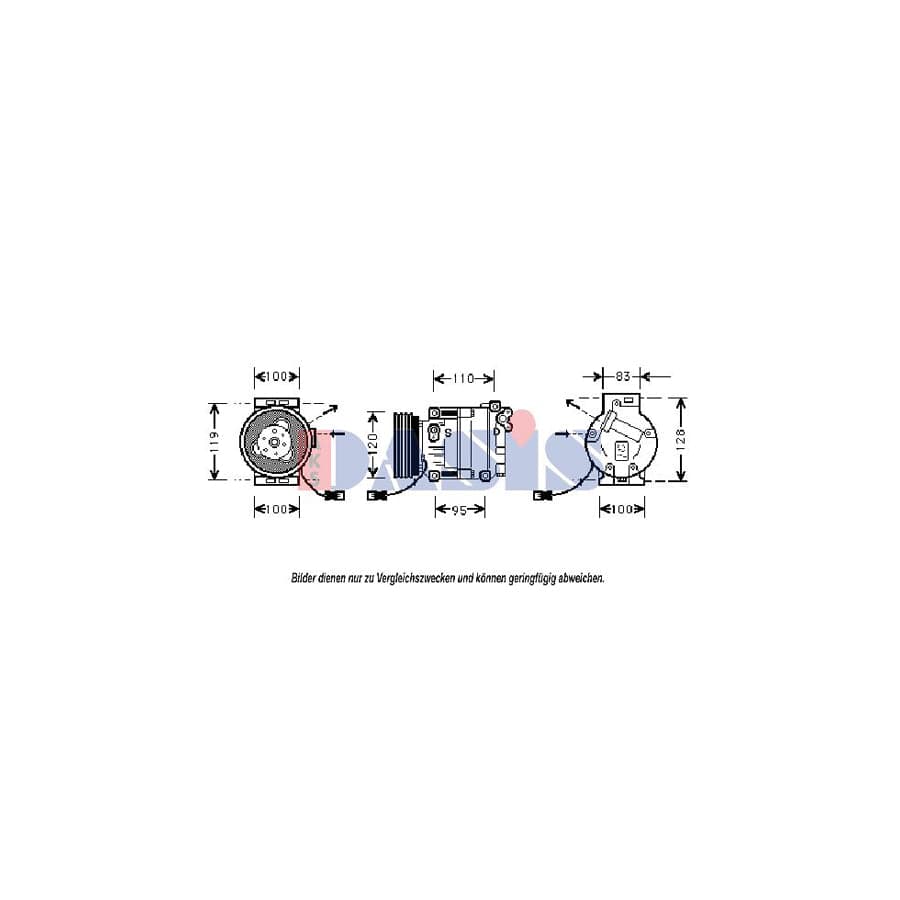 AKS Dasis 850011N Compressor, Air Conditioning