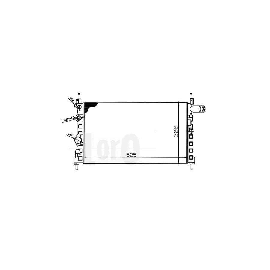 Abakus 0370170060 Engine Radiator for Opel Kadett