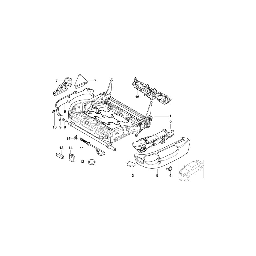 Genuine BMW 52108150022 E39 E38 Actuation Unit Right (Inc. 735iL, 535i & 730iL) | ML Performance US