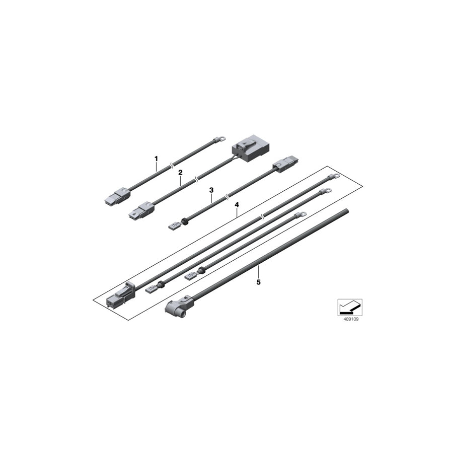 Genuine BMW 61119171894 E70 E71 B Cable Positive, Power Distributor Rear L= 2860mm (Inc. X6 M, X6 50iX & X5 35dX) | ML Performance UK Car Parts