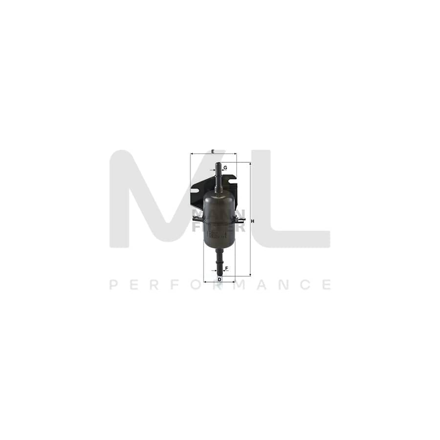 MANN-FILTER WK 510 Fuel filter In-Line Filter