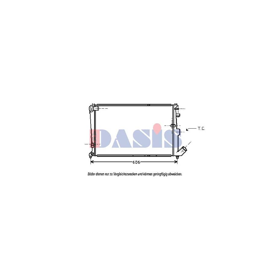 AKS Dasis 060670N Engine Radiator for Citroen Xantia Hatchback (X1, X2)