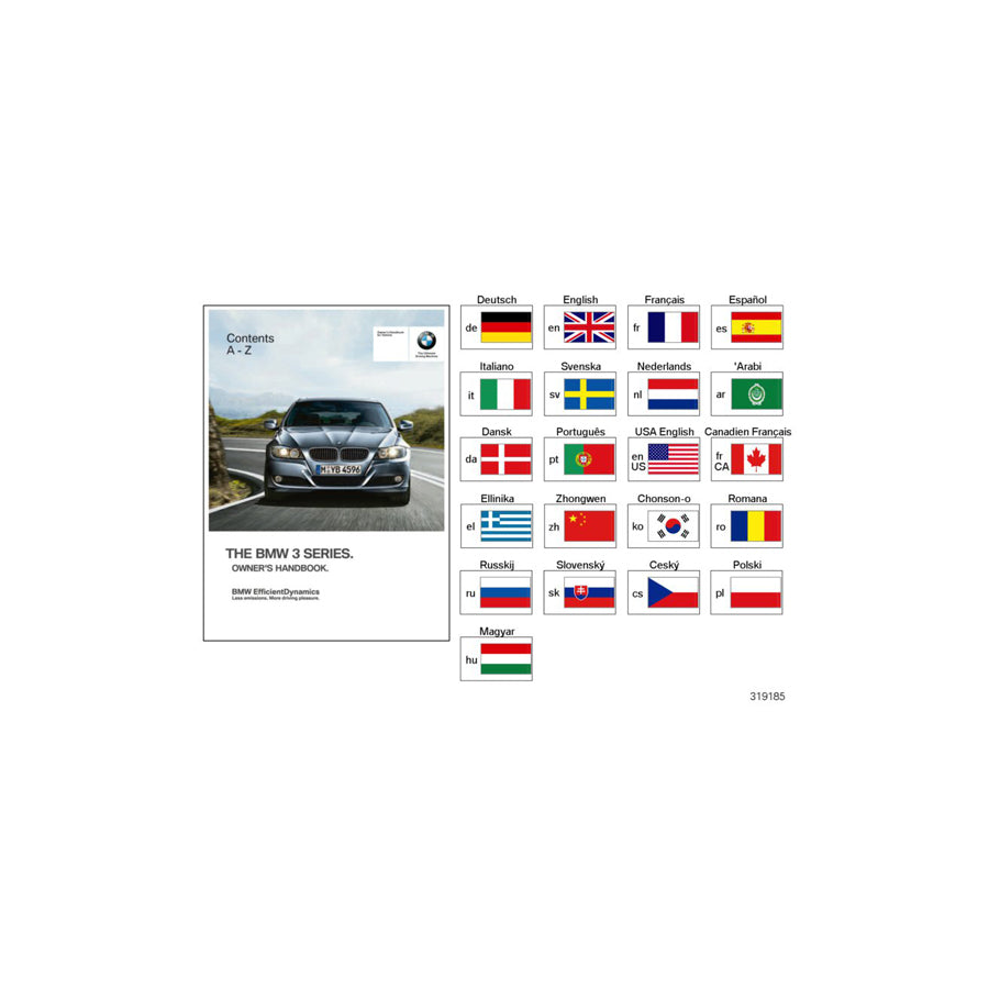 Genuine BMW 01430013272 E90 E91 Owner'S Manual, E90, E91 With Idrive ES, MJ 2007 (Inc. 330d, 318i & 335d) | ML Performance US Car Parts