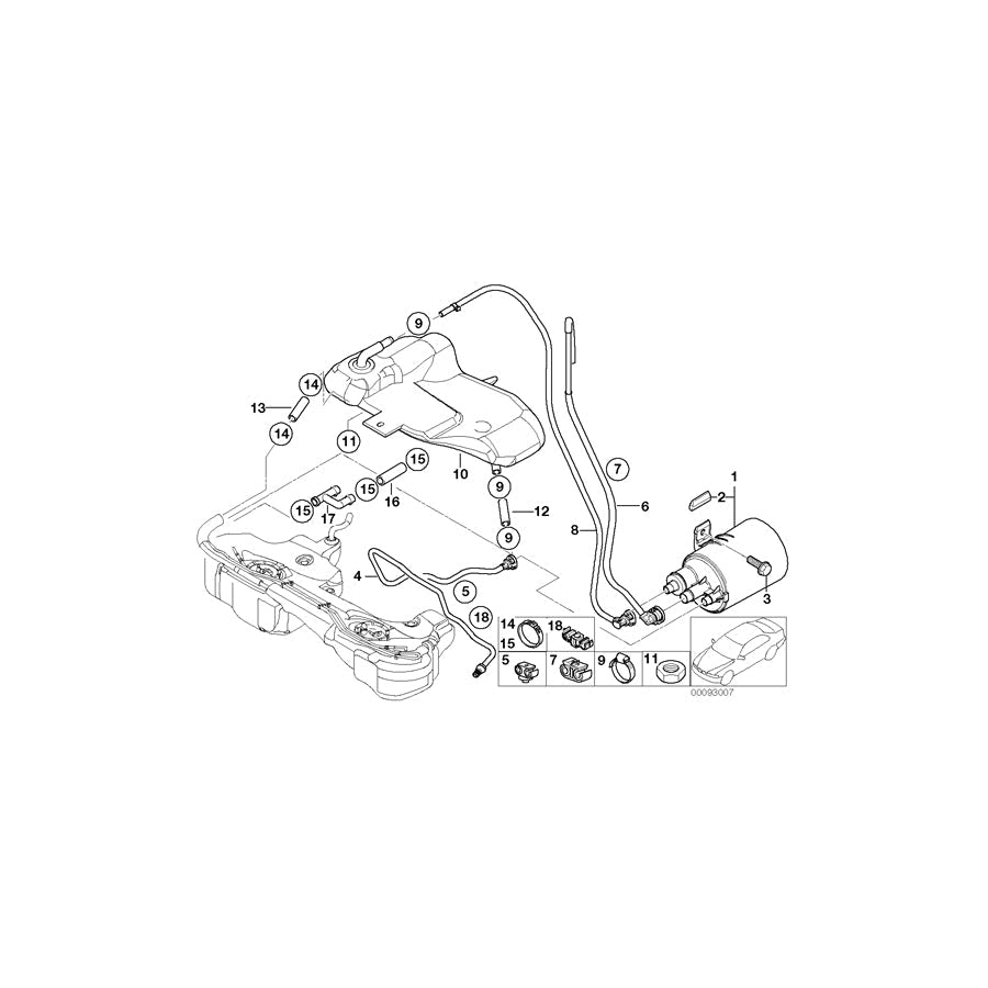 Genuine BMW 16136751873 E46 Vent Pipe (Inc. 316i, 325xi & 330i) | ML Performance US Car Parts