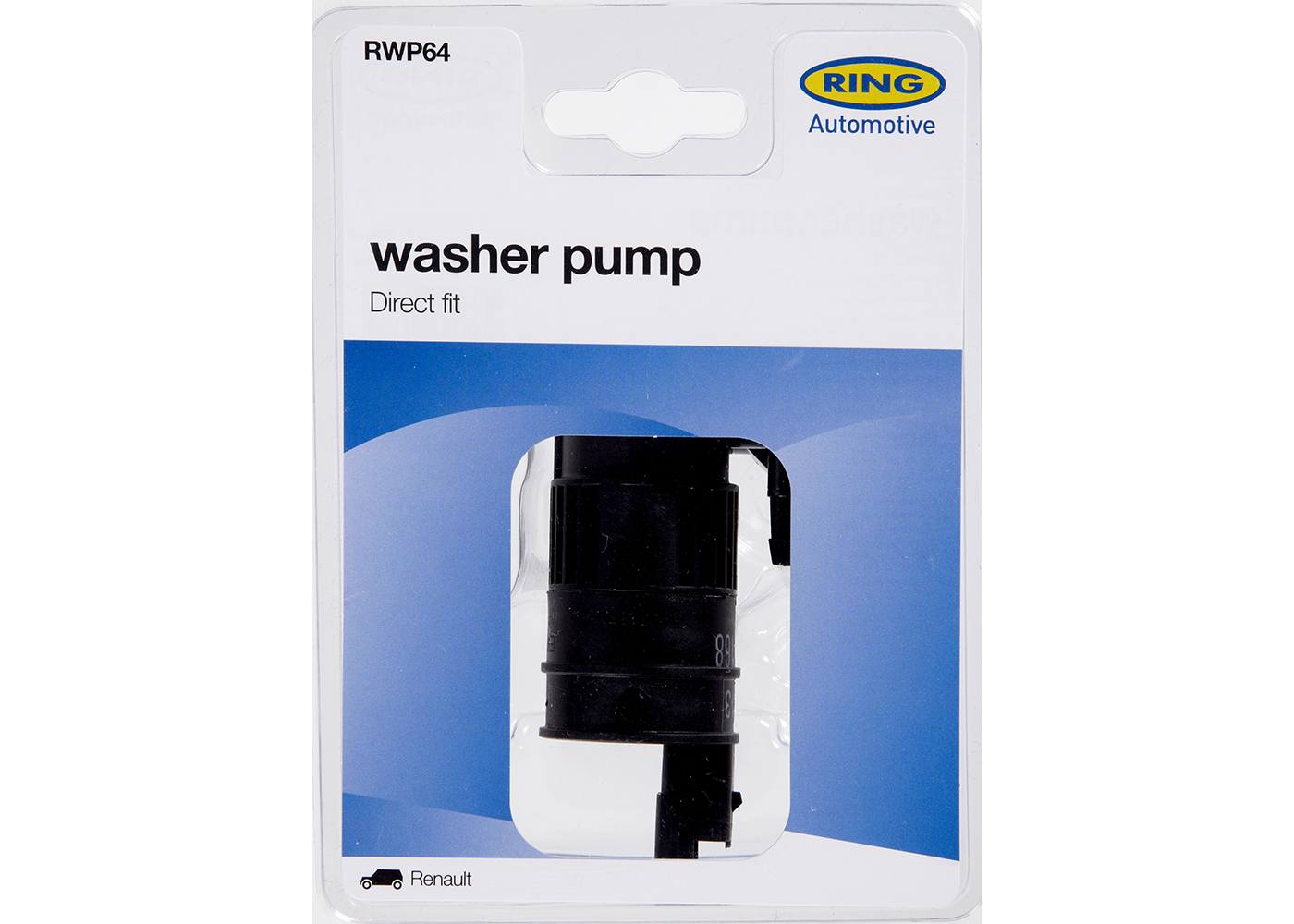 RING RWP64 Direct Fit Washer Pump Twin Outlet Peugeot, Renault
