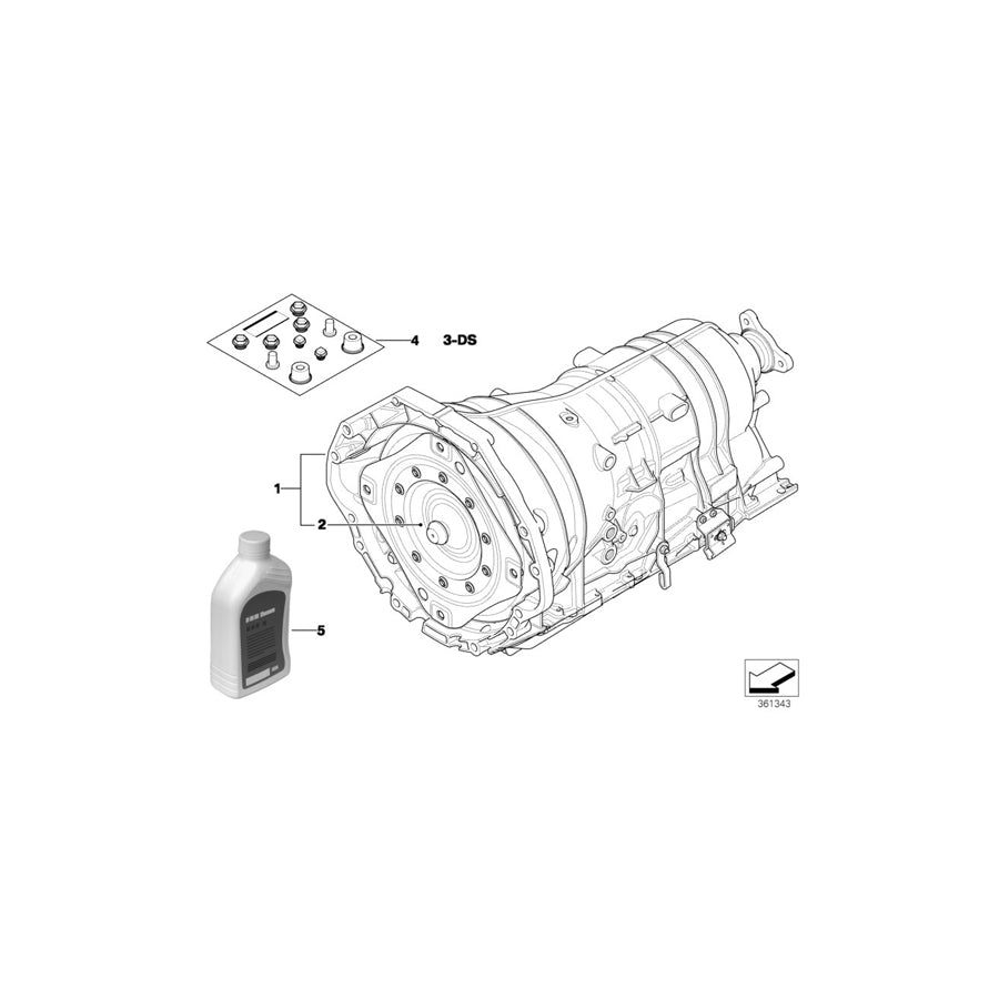 Genuine BMW 24407557764 E66 E65 E61 Torque Converter Y83 (Inc. 760i, 545i & 645Ci) | ML Performance US Car Parts