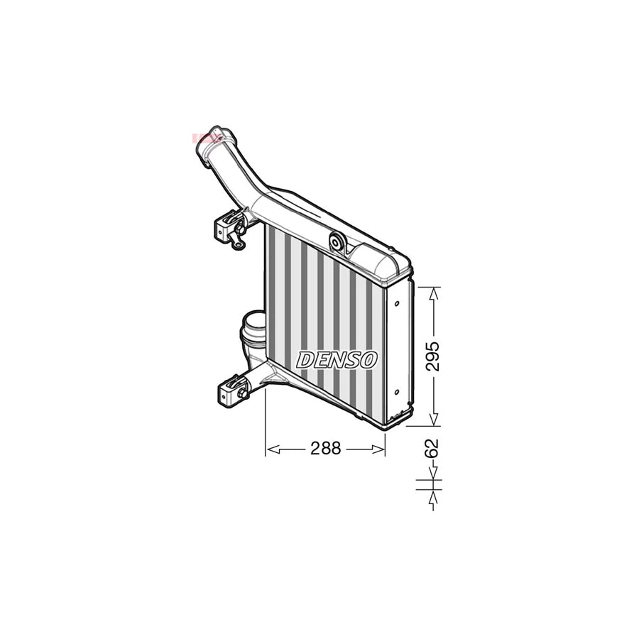 DENSO DIT28012 Intercooler for Porsche Panamera (970)