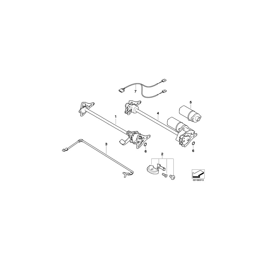 Genuine BMW 52108099006 E83 E86 E85 Torsion Spring Right (Inc. X3 1.8d, M3 & X3 2.5si) | ML Performance US Car Parts