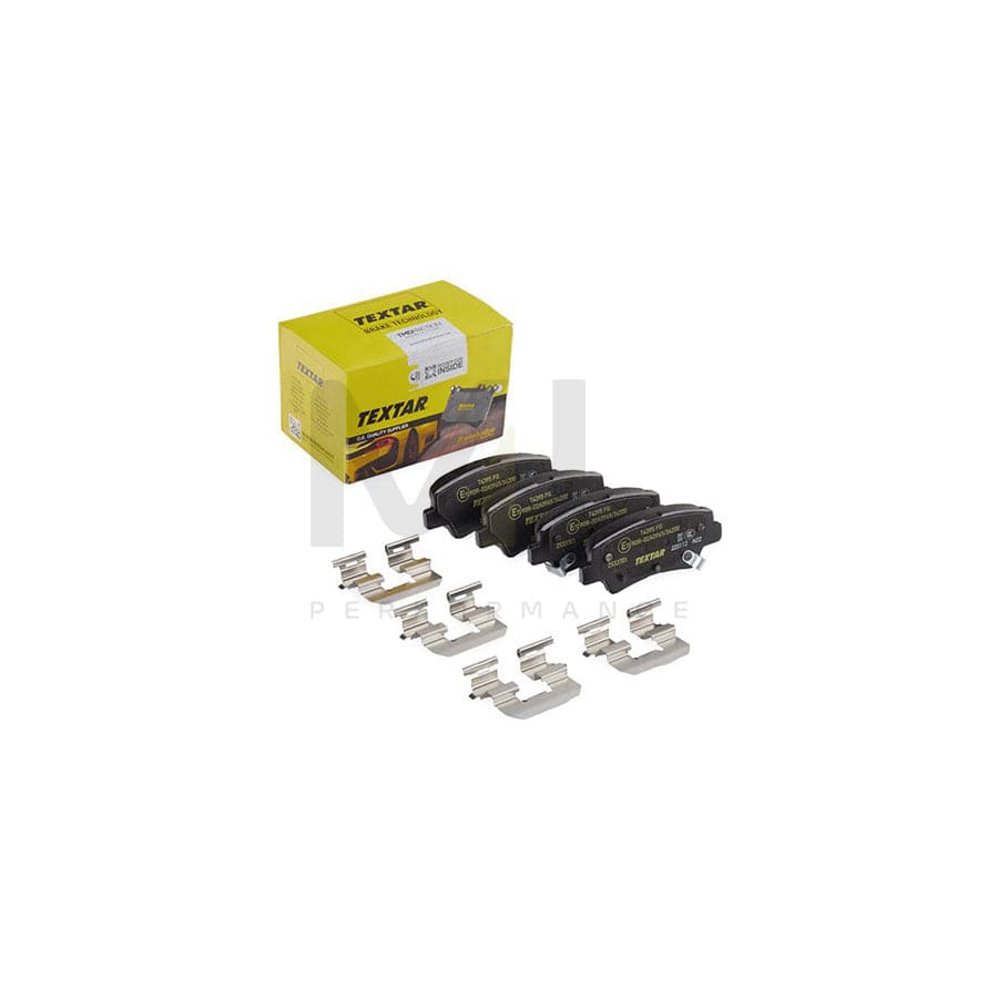 TEXTAR 2533701 Brake pad set with acoustic wear warning | ML Performance Car Parts