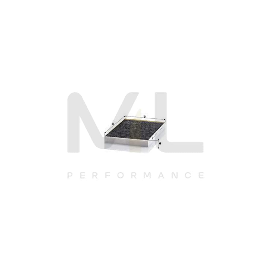 MANN-FILTER CUK 3137 Pollen filter for CHRYSLER 300 Activated Carbon Filter