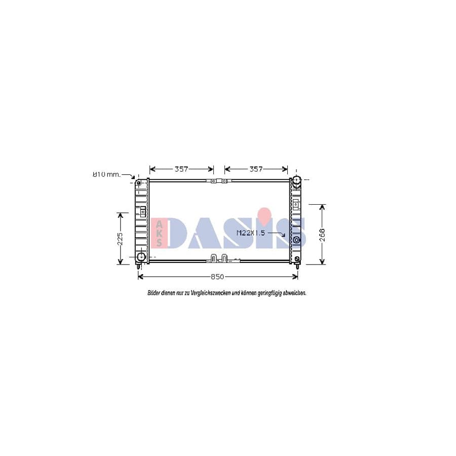 AKS Dasis 150016N Engine Radiator for Opel Sintra (Apv)