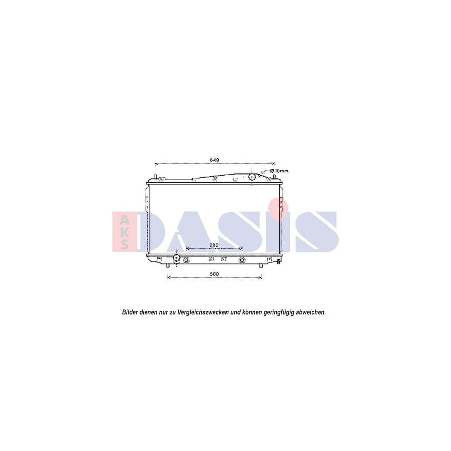 AKS Dasis 510154N Engine Radiator