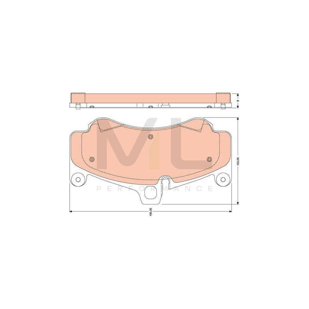 TRW Gdb1779 Brake Pad Set Prepared For Wear Indicator | ML Performance Car Parts