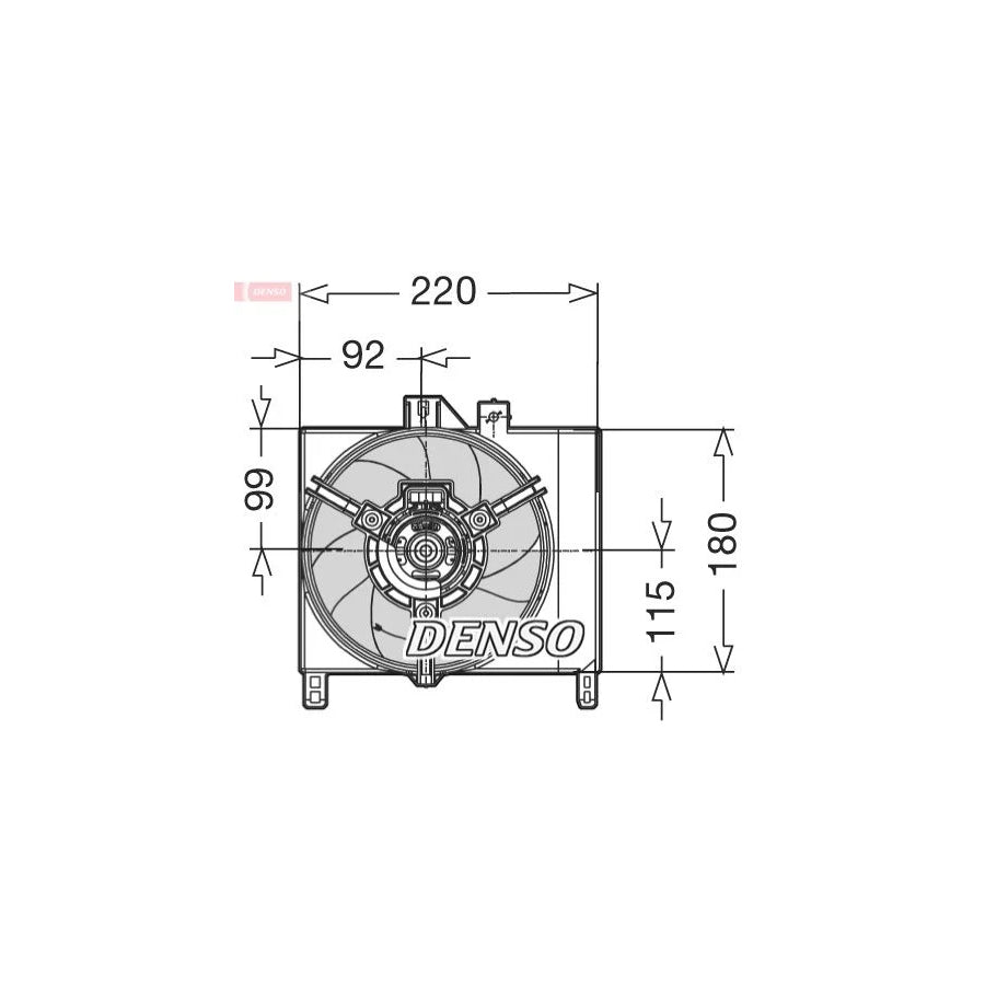 DENSO DER16003 Fan, Radiator