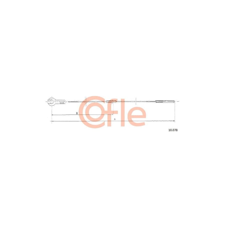 COFLE 10.078 Throttle Cable for VW TRANSPORTER