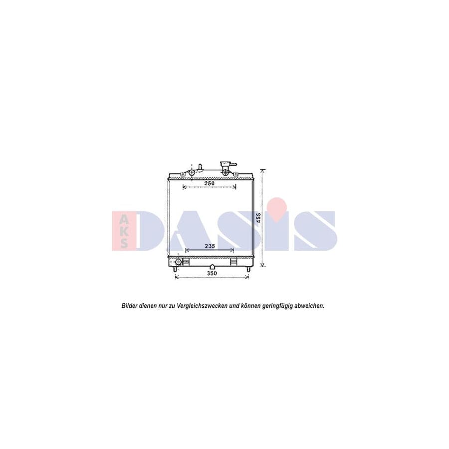 AKS Dasis 510158N Engine Radiator for KIA Picanto I (Sa)