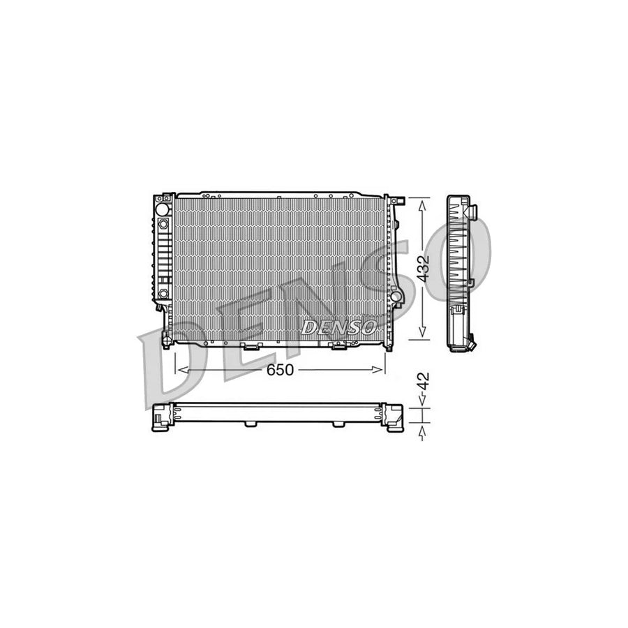 DENSO DRM05057 Engine Radiator for BMW 5 Series