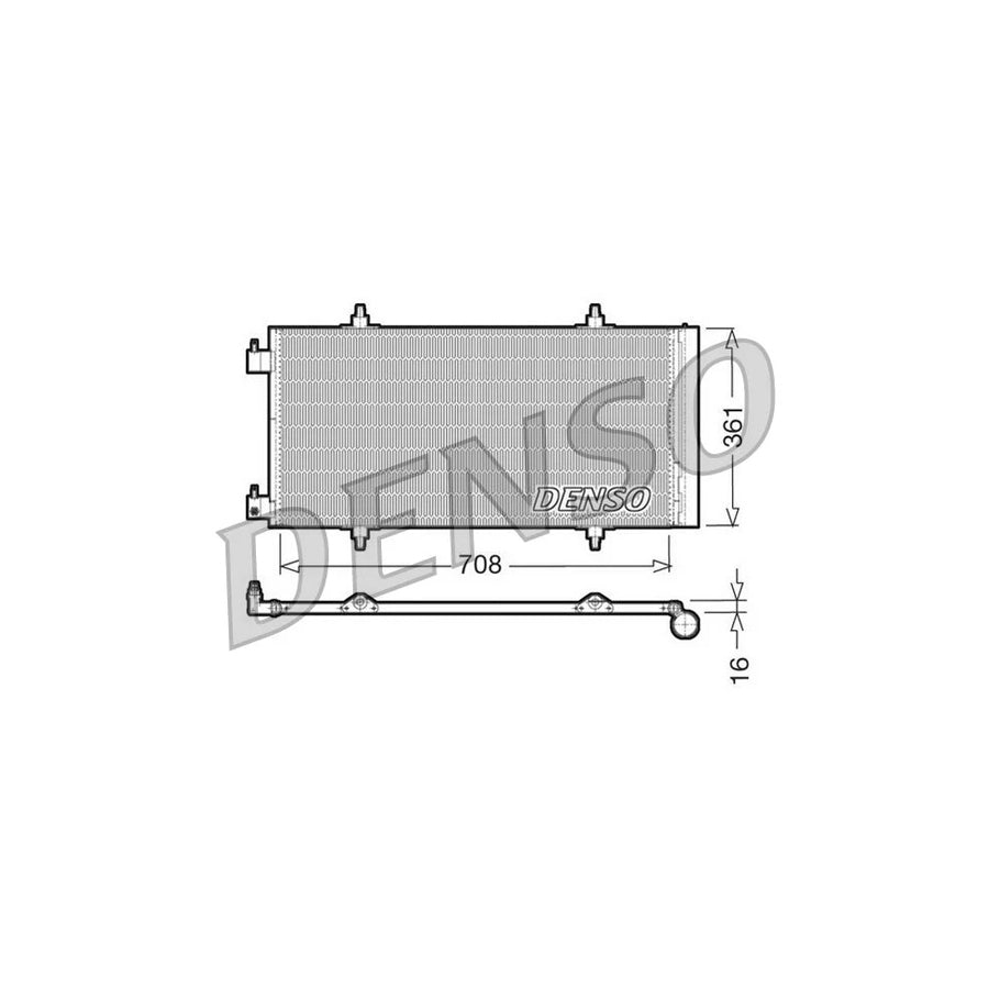 DENSO DCN07011 Air Conditioning Condenser