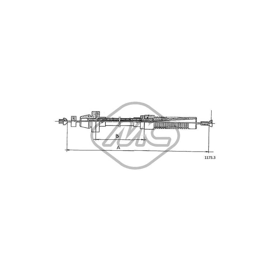 Metalcaucho 81464 Throttle Cable