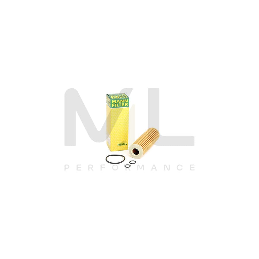 MANN-FILTER HU 514 y Oil Filter with seal, Filter Insert
