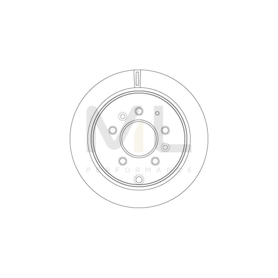 TRW DF6291 Brake Disc for MAZDA MPV II (LW) Vented, Painted | ML Performance Car Parts
