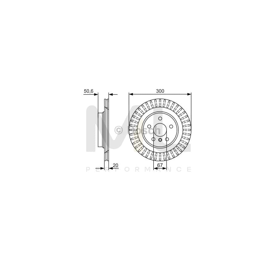 BOSCH 0 986 479 C95 Brake Disc Internally Vented, Vented, Coated, High-carbon | ML Performance Car Parts