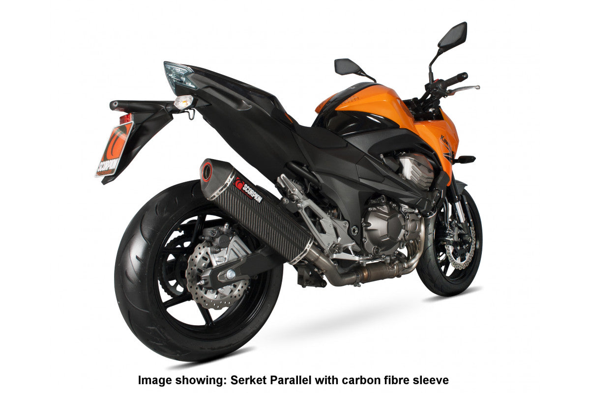 Scorpion RKA101SEO Kawasaki Z800 E Serket Parallel Slip-On - Brushed Stainless Steel Sleeve | ML Performance US US