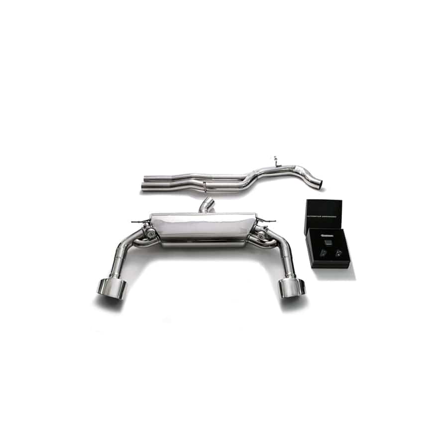 Armytrix AU8VR-DF+AU8VR-4S39C Valvetronic Exhaust System Audi RS3 8V 2.5L Turbo Sedan 2017-2020 with Dual Chrome Oval