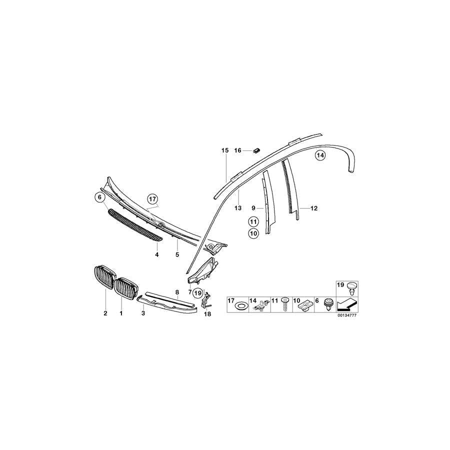 Genuine BMW 51138230237 E46 Finisher Primed (Inc. 318d, 318i & 323i) | ML Performance US