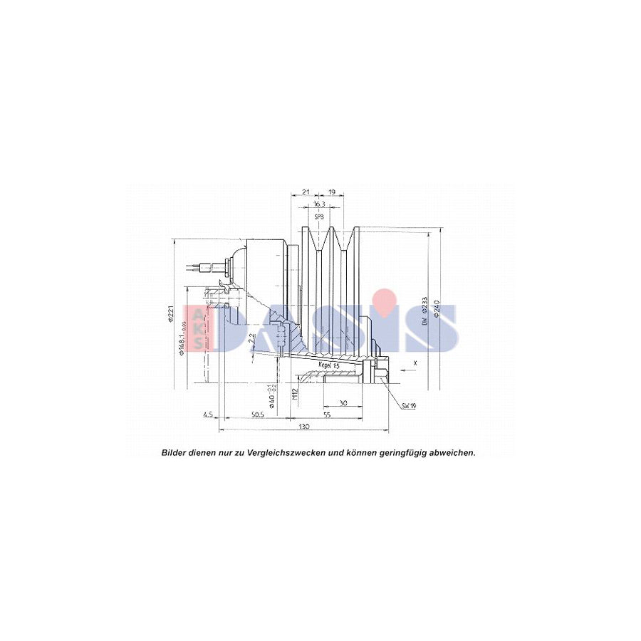 AKS Dasis 851188N AC Compressor Clutch